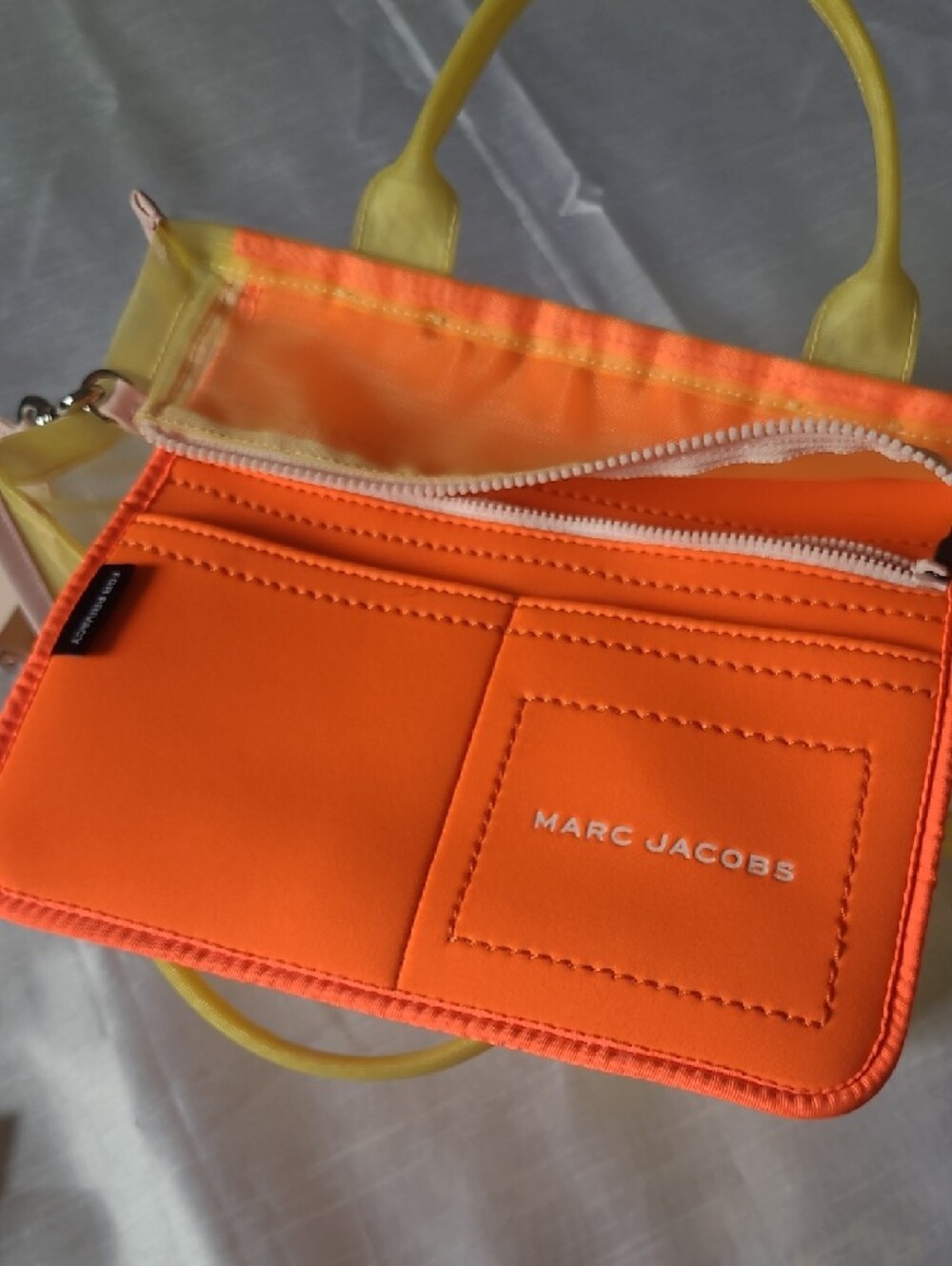 Marc Jacobs Yellow and Pink Transparent 'The Tote Bag' - Picture 11 of 12